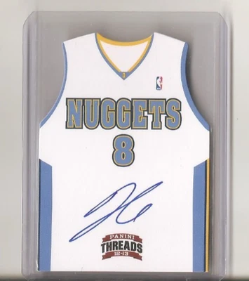 2012-13 Panini Threads DANILO GALLINARI Team Threads Die Cut On Card Auto #21 SP - Image 1 of 2