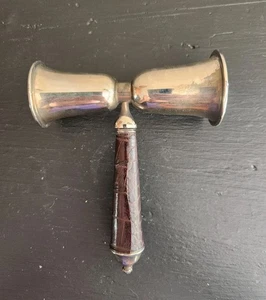 Vintage Towle(?) Double Sided Silver Tone Candle Snuffer - with Handle Wrap - Picture 1 of 5