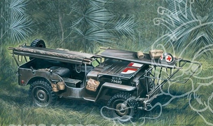 Italeri IT0326 AMBULANCE JEEP 1/4 TON 4x4 KIT 1:35 Modellino - Immagine 1 di 1