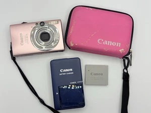 Canon IXUS 80 IS Compact Digital Camera Pink - 8.0MP - 3x Optical w/ Case A+++ - Picture 1 of 13