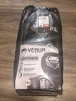 Guantes de Boxeo VENUM Contender 16oz - Negros (Nuevos) Foto 1 de 4