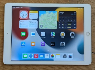 Apple iPad Air 2 128 GB WiFi silber MGTY2FD/A + MGTV2ZM/A - Bild 1 von 4