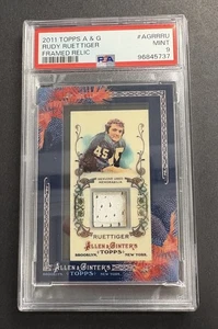 2011 Allen & Ginter Rudy Ruettiger Notre Dame Relic Jersey Patch PSA 9 POP 2 - Picture 1 of 2