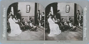 PARLOR CHARADES - METROPOLITAN SERIES No. 817 - STEREOVIEW - Picture 1 of 1