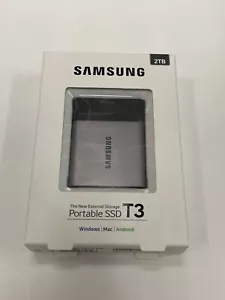 Neue Samsung T3 tragbare externe Laufwerke SSD 2TB USB 3.1 MU-PT2T0B/AM - Bild 1 von 3
