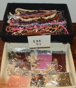 Large Huge Lot Jewelry Making Beads 7lbs Heishe Faceted Stone Crystal shell - Picture 1 of 23