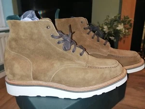 Sanders Apron Wedge Suede Boots, New size 10, - Picture 1 of 10