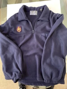 Lord & Taylor Kensington Collection Blue Pullover 1/4 Zip Fleece Jacket Size M - Bild 1 von 5