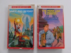 Lot of 2 Vintage CYOA: Space And Beyond #4 & The Mona Lisa Is Missing #76 - Bild 1 von 9