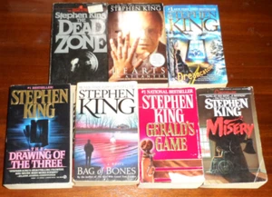 Stephen King 7 Book Lot First Edition Printing Misery Dead Zone B3 - Picture 1 of 2