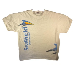 Anvil Mens White Casualwear SeaWorld San Antonio Pre-Shrunk T-Shirt Size Large - Picture 1 of 8