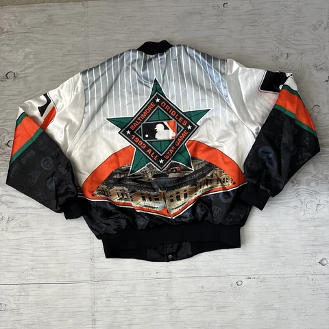 VTG Chalk Line Baltimore Orioles MLB All Star Game 1993 Satin Jacket size large Cover
