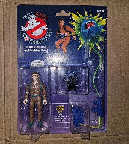 Hasbro The Real Ghostbusters Peter Venkman Action Figure Sealed Kenner Retro Cover