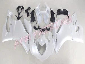 Pearl White ABS Injection Mold Bodywork Fairing Panels for 1199 Panigale 2012-14 - Picture 1 of 6