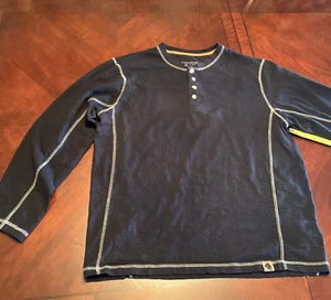 Camisa Legendary Whitetails Maverick Slub Henley Negra Grande - Imagen 1 de 9