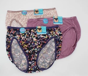 NWT set of 3 VANITY FAIR ILLUMINATION HI CUT 13108 FEEL CUTE MAUVE OPAL 9/2XL - Picture 1 of 5