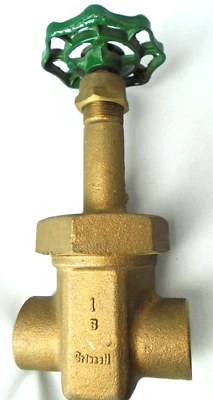 Grinnell Fig 33080Sj 1" full solder Gate Valve 150 WSP 300 WOG New - Image 1 of 4