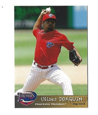 2016 Clearwater Threshers Team Set Card Ulises Joaquin Philadelphia Phillies