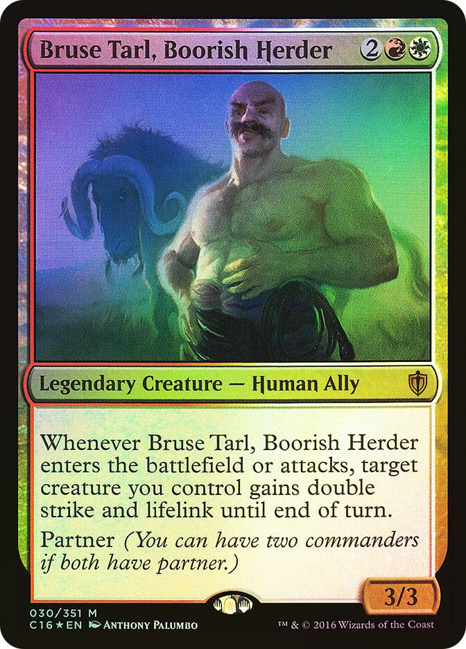 MTG FOIL Bruse Tarl, Boorish Herder  - Commander 2016 #30 - Image 1 of 1
