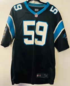 Nike On Field Luke Kuechly Carolina Panthers NFL maglia uomo taglia media nera - Foto 1 di 8