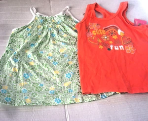 Girls Clothes 2 Tops Sizes 6/ 7 & 7 Old Navy & Faded Glory New - Picture 1 of 2