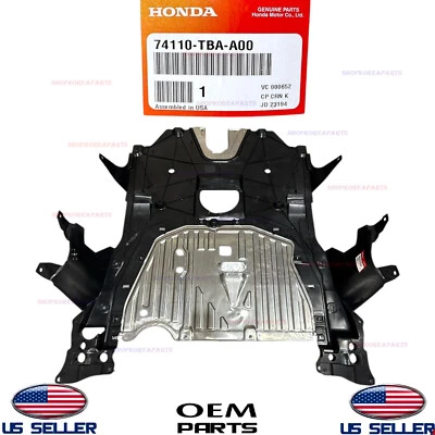 ✅Genuino✅ Motor bajo cubierta protector contra salpicaduras inferior Honda Civic 2016-2021 OEM Foto 1 de 3