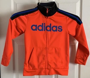 Adidas Boys Size 6 Full Zip Warm up Athletic Track Soccer Jacket EUC Preowned - Picture 1 of 6