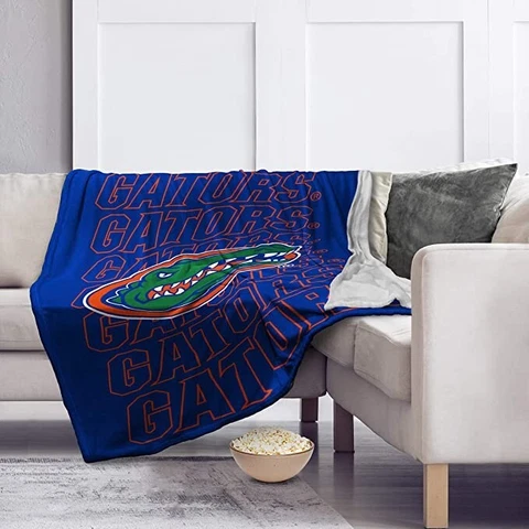 NWT Florida Gators NCAA 60'' x 70'' Echo Plush Blanket Cozy Soft College NEW Cover