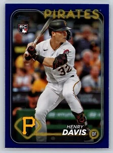 2024 Topps #295 Henry Davis Royal Blue - Picture 1 of 2