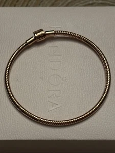 Pandora Rose Moments Snake Chain Bracelet 7.5 in / 19 cm - Picture 1 of 8