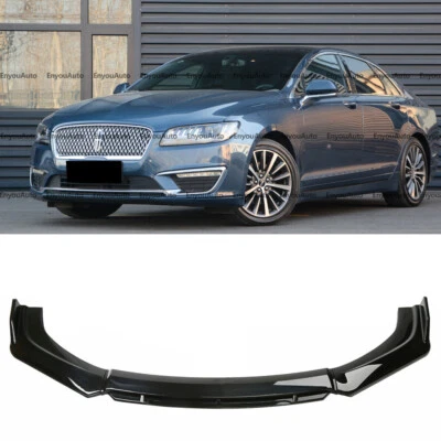 For Lincoln MKZ Universal Front Bumper Lip Spoiler Splitter Glossy Black - Image 1 of 4