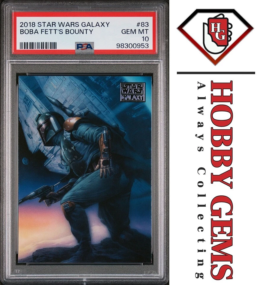 BOBA FETT PSA 10 2018 Topps Star Wars Galaxy 8  Boba Fetts Bounty #83 C1 - Image 1 of 2