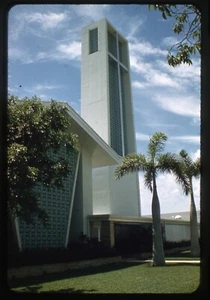 Naples Florida First Presbyterian Church and Tower 1961 Kodachrome 35mm slide - Picture 1 of 1