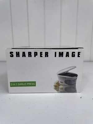 NIB The Sharper Image 3-in-1 Garlic Press (Slice,Dice,Store All-In-One)! - Image 1 of 4