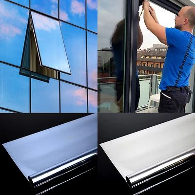 Pellicola a specchio 5 €/m² pellicola per finestra pellicola a specchio finestra vetro vetri spia  - Immagine 1 di 4