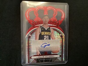 22-23 Panini Crown Royale COLLIN GILLESPIE ASIA RED MOJO RC Auto SCARCE SP 12/18