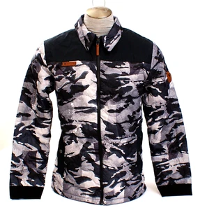 Obermeyer Kayden Black Camouflage Down Filled Jacket Men's M NEW - Picture 1 of 4