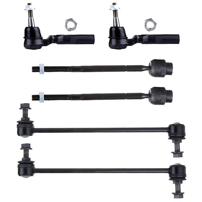 6x para 2004-2010 Chevrolet Malibu barra oscilante dianteira extremidade link interno externo tie rod - Imagem 1 de 4