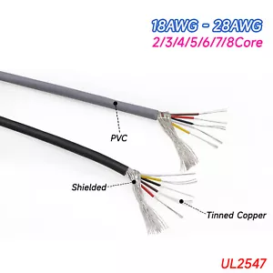 2/3/4/5/6/7/8 Pole by the Meter Vehicle Line Flexible Round Cable Trailer Cable - Picture 1 of 6