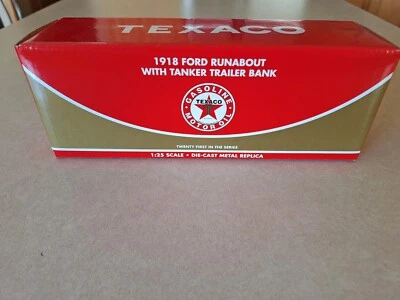 RC2 Brands: Texaco 1918 Ford Runabout With Tanker Trailer Bank: Vintage 2004 NEW - Image 1 of 4