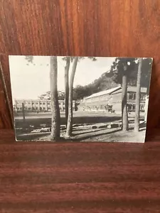Antique Prewar Picture Post Card Japan Memorial Art stamp kanji Shinto - Imagen 1 de 2