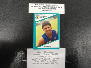 1988 SCANLENS CARD NO.79 CHRIS LEWIS WEST COAST