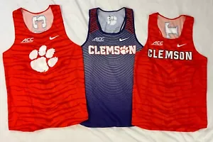 Authentic Clemson Tigers Track Top Team Issue Mens S Nike ACC XC Cross Country - Picture 1 of 14
