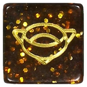 Dice D6 Brown Lord of The Rings - D6 Lord of the Rings mtg Magic - Picture 1 of 1