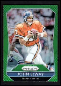 2015 Panini Prizm Prizms Green #7 John Elway BRONCOS - QUASI NUOVO-MT - Foto 1 di 2