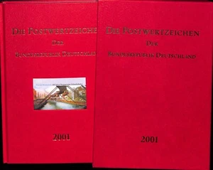 Germany yearbook FD canceled Bund Jahrbuch 2001 mit Kassette gestempelt komplett - Picture 1 of 3