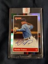 Wander Franco 2022 Panini Donruss 1988 Retro Signatures Holo Card No. R88S-WF