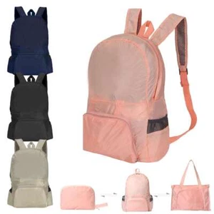 Zaino Imballabile Pieghevole Ultra Leggero Impermeabile Resistente Campeggio - Foto 1 di 14