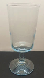 Vintage Libbey Glass Star Sapphire Ice Blue Goblet - Picture 1 of 4