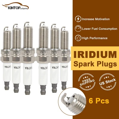 6x Iridium & Platinum Spark Plugs For Dodge Sprinter 3500 3.5L 2007-2008 - Image 1 of 4